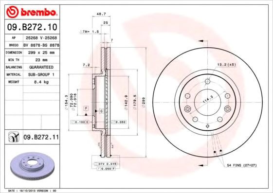 

Brembo 09B27210