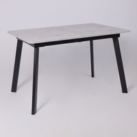 Кухонный стол Lepremo AV 1209/1 МДФ раздвижной 1200-1600x800 (Ароза светлая/черный)