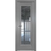 Межкомнатная дверь ProfilDoors 2.35XN L 60x200 (грувд серый, стекло прозрачное)