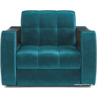 Кресло-кровать Мебель-АРС Барон №3 (бархат, сине-зеленый Star Velvet 43 Black Green)