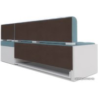 Угловой диван Мебель-АРС Ганновер правый 208x82x133 (голубой Luna 089)