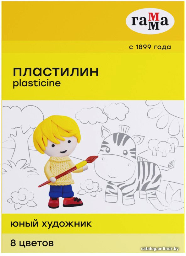 Пластилин Гамма Юный художник 280043 (8 цв)