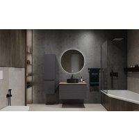  Jorno Тумба под умывальник Cossety 80 Coss.01.80/P/A-DZ/JR (антрацит/дуб крафт золотой)