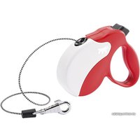 Поводок-рулетка Ferplast Amigo Mini 75700022 (красный/белый)