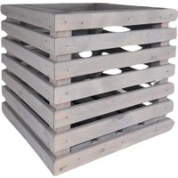 Кашпо Четыре Солнца Кубик (серый)