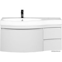  Aquanet Тумба под умывальник Опера 115 L (белый, 3 ящика)