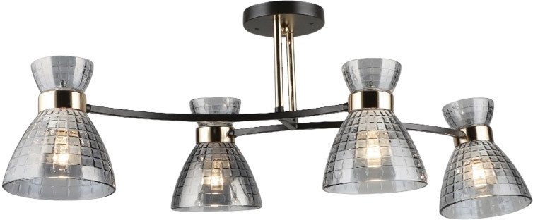 

Люстра средней высоты Mirastyle SX-N-5686/4 COFFEE+FGD