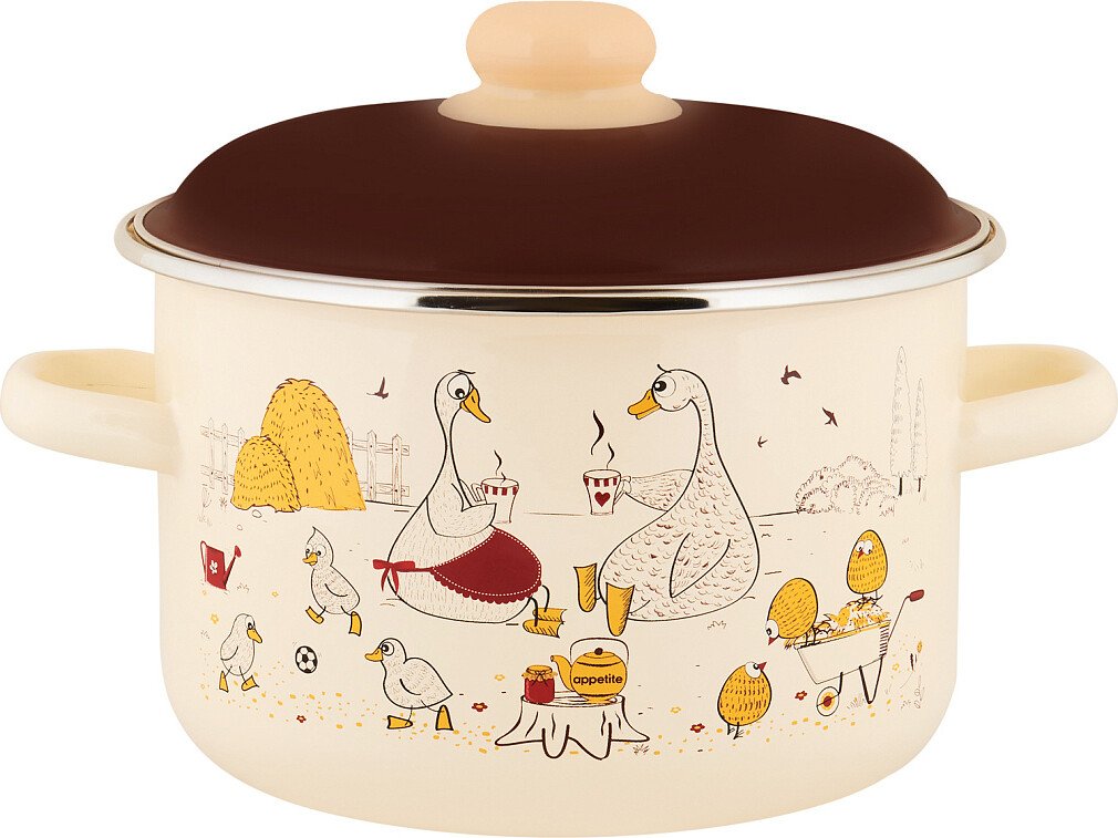 

Кастрюля Appetite Подворье 6RD201M