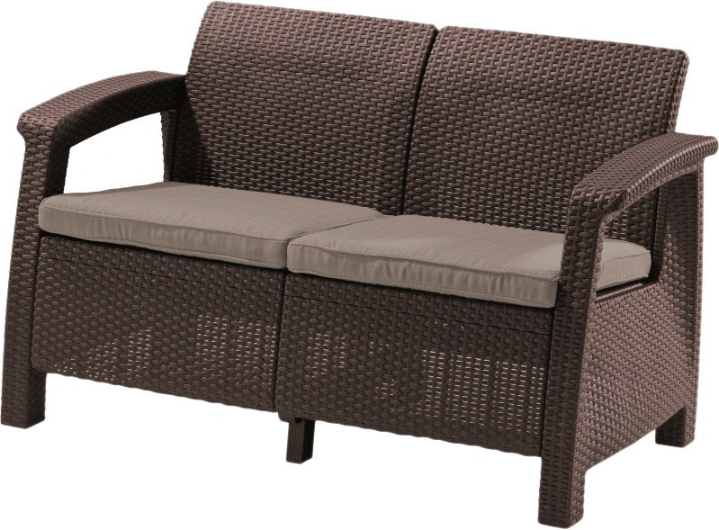 

Садовый диван Keter Corfu Love Seat (коричневый)