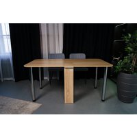 Стол-книга Stoloff Мечта 1600x850 (дуб сонома, опоры вкручиваемые, углы закругленные без роликов и ручек)