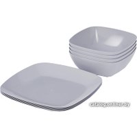 Набор тарелок Альтернатива Квадро М8476 (серый)