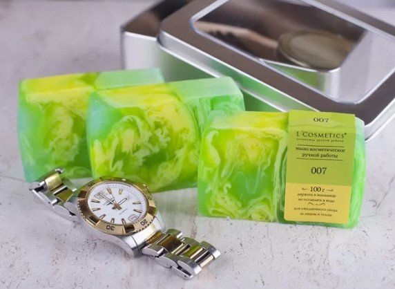 

L'Cosmetics Мыло твердое Ручной работы 007 по мотивам Giorgio Armani Sport M 100 г