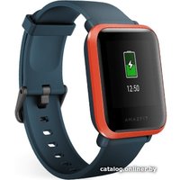 Умные часы Amazfit Bip S (красно-оранжевый/темно-синий)