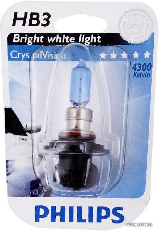 Галогенная лампа Philips HB3 CrystalVision 1шт [9005CVB1]