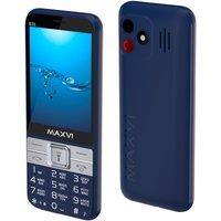 Кнопочный телефон Maxvi B33 (темно-синий)