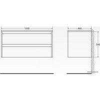  BelBagno Тумба под умывальник Kraft-1000-2C-SO-PP (pino pasadena)