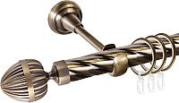 

Карниз для штор АС ФОРОС Grace D25К составной + наконечники Милано (3м, антик)