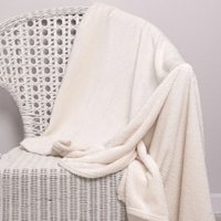 Плед Casa Conforte Nonna Inspiration 110x150 6155293 (молочный/белый)