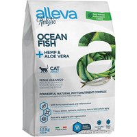 Сухой корм для кошек Alleva Holistic Ocean Fish + Hemp & Aloe vera (с океанической рыбой и алое вера) 1.5 кг