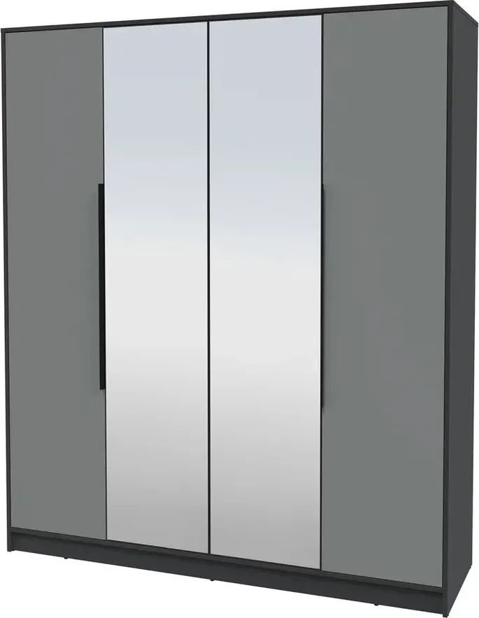 

Шкаф распашной Интерлиния Концепт КТ-Ш4з Глосс (антрацит/серый)