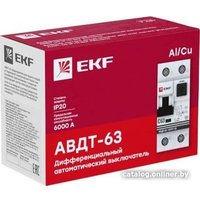 Дифференциальный автомат EKF PROxima АВДТ-63 10А/30мА 6кА DA63-10-30e