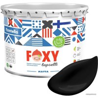 Краска Finntella Foxy Lapselli Matte Hiillos F-50-1-3-FL208 2.7 л (черный)