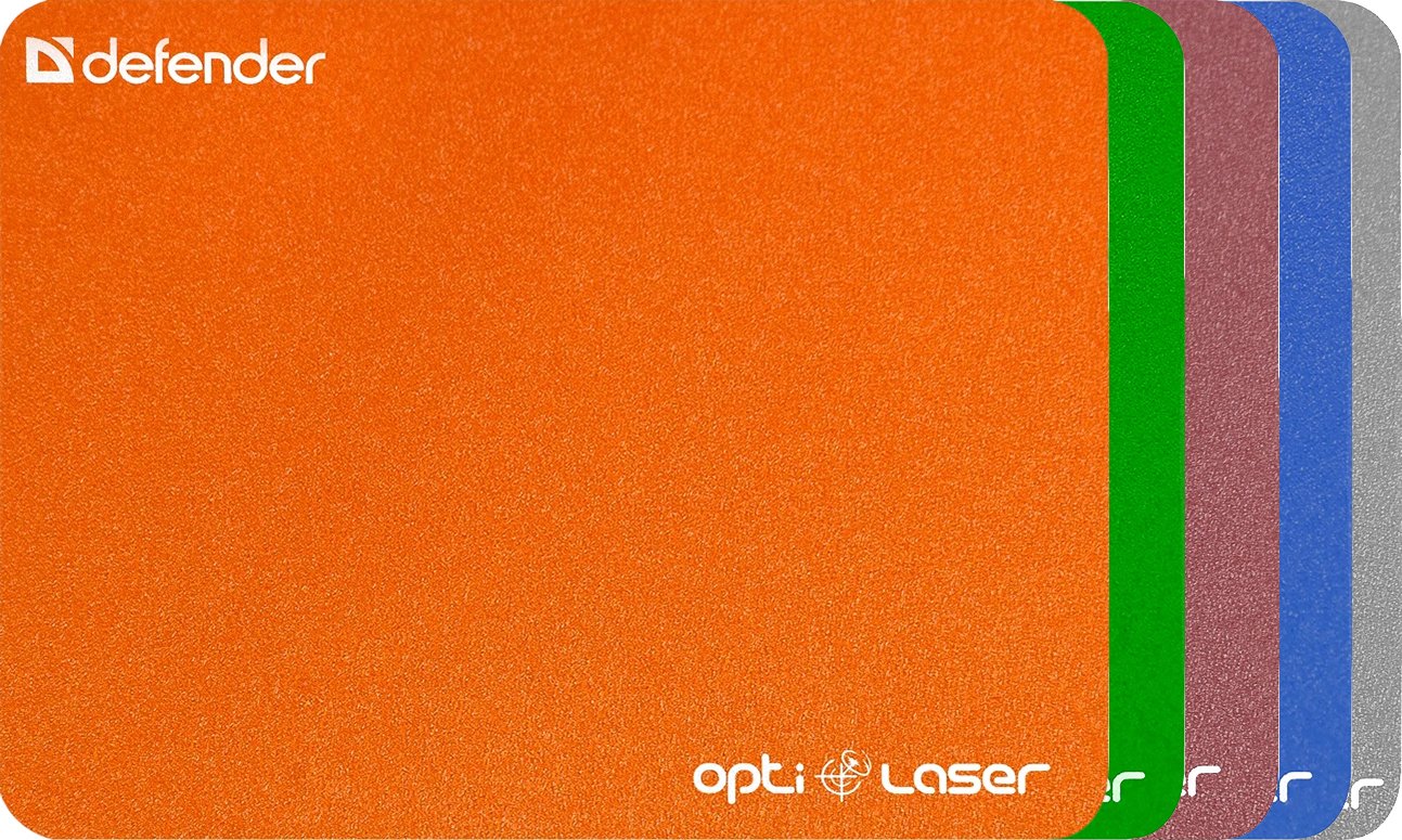 

Коврик для мыши Defender Silver Opti-Laser (цвета в ассортименте)