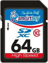 

Карта памяти SmartBuy SDXC (Class 10) 64Gb (SD64GBSDHCCL10)