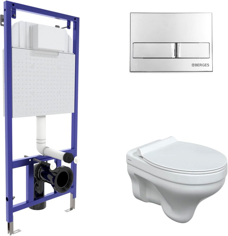 

Унитаз подвесной Berges Wasserhaus Albit S + Top Slim SO + Novum + L3 042438
