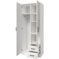 Шкаф распашной Mio Tesoro Хюгге 2D2S Z (белый)