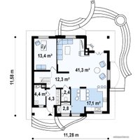 Коттедж One House Z18 (186.6 м2)