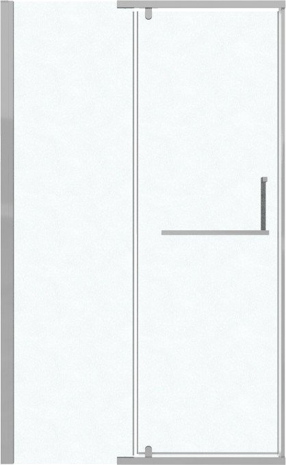 

Душевая дверь Grossman Pragma 110x195 100.K33.03.110.10.02 (хром/шиншилла стекло)