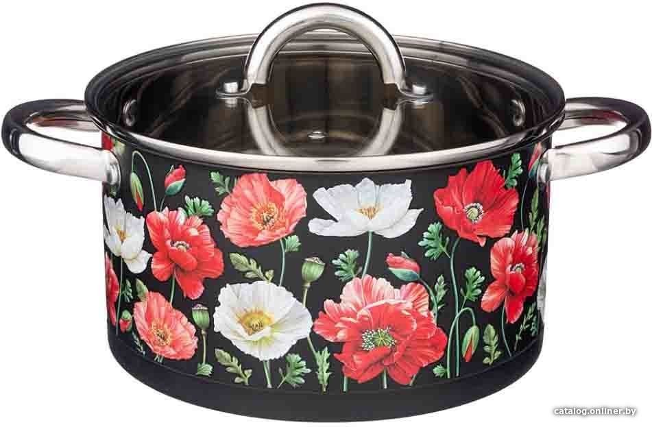 Кастрюля Agness Маки 916-305