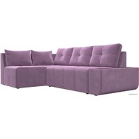 Угловой диван Mebelico Амадэус 109695 (левый, микровельвет, сиреневый)