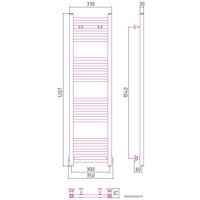 Полотенцесушитель Сунержа Модус 1200х300 051-0250-1230