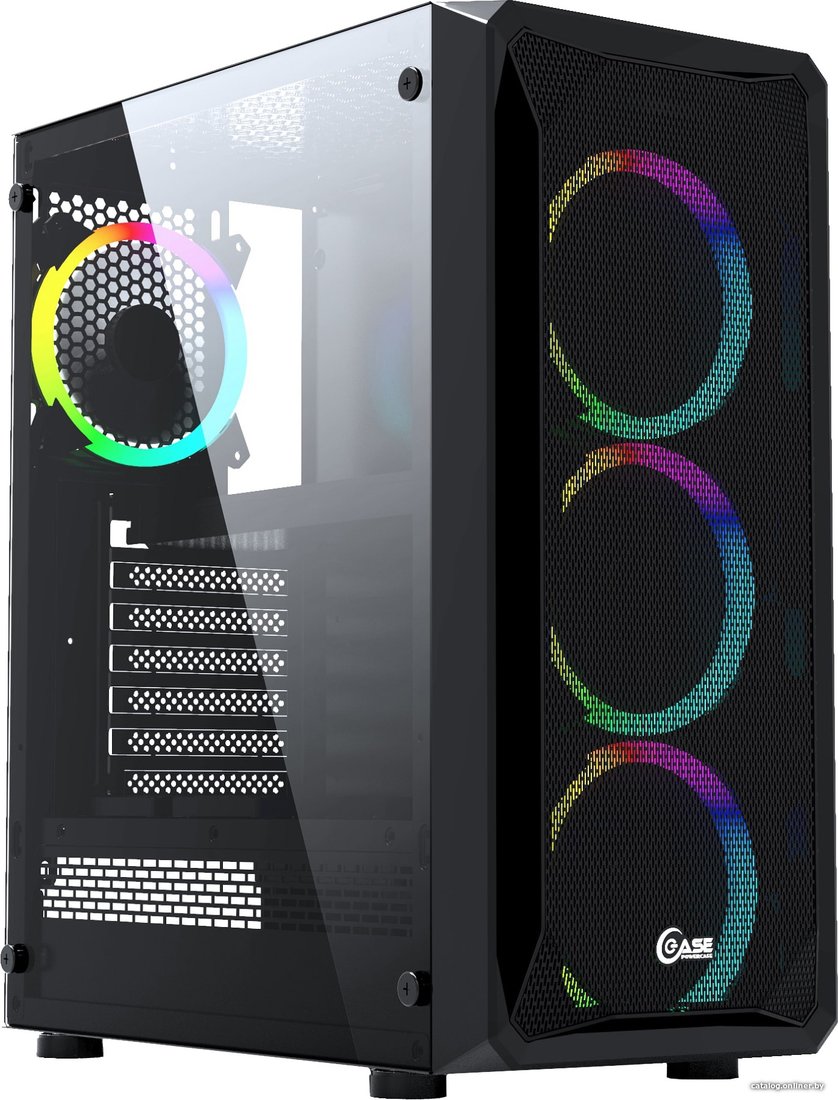 Корпус Powercase Mistral Z4 Mesh LED