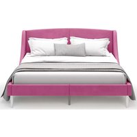 Кровать MONOFIX Лотти 160x200 (микровелюр/бордовый)