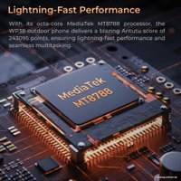 Телефон Oukitel WP38 6GB/256GB (черный)