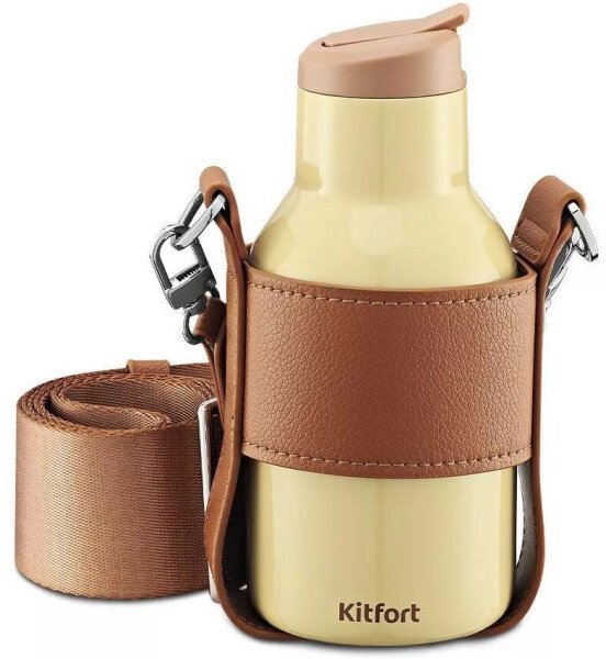 

Термокружка Kitfort KT-1245 355мл (бежевый)