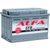 Автомобильный аккумулятор ALFA EFB 77 R+ (77 А·ч) в Витебске