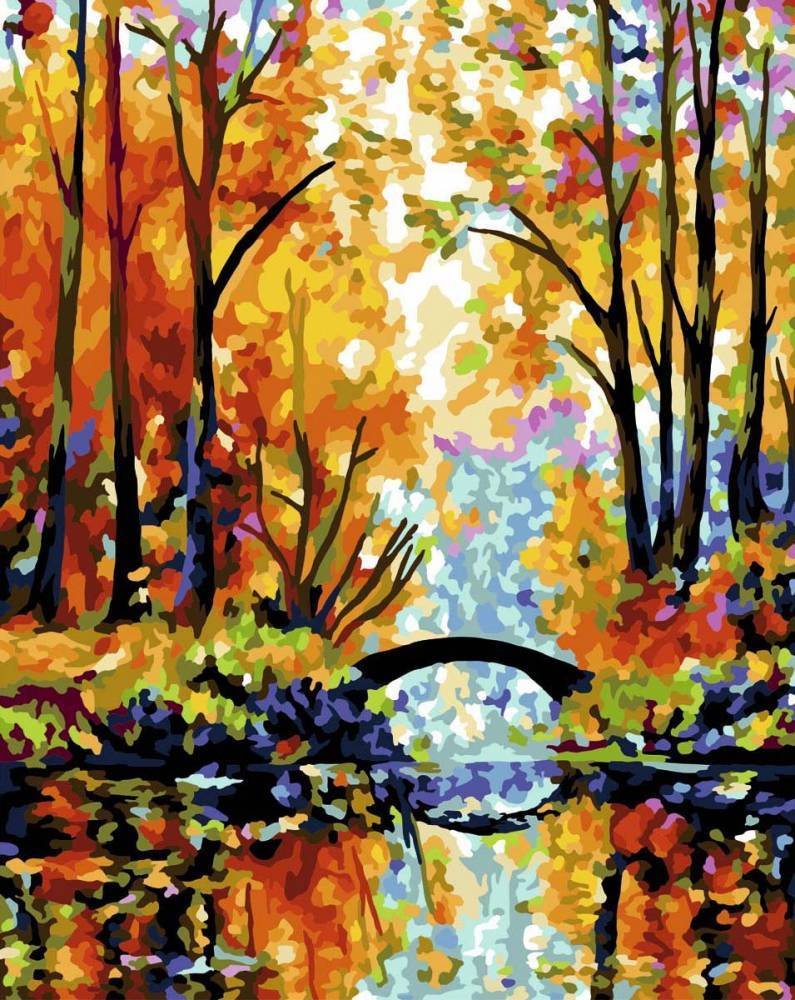 

Картина по номерам Русская живопись Краски осени A170