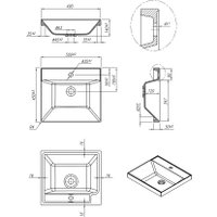 Умывальник Roxen Mila 50 3001150