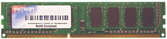 

Оперативная память Patriot 4GB DDR3 PC3-10600 (PSD34G13332)