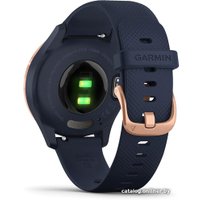Гибридные умные часы Garmin Vivomove 3S (розовое золото/темно-синий)