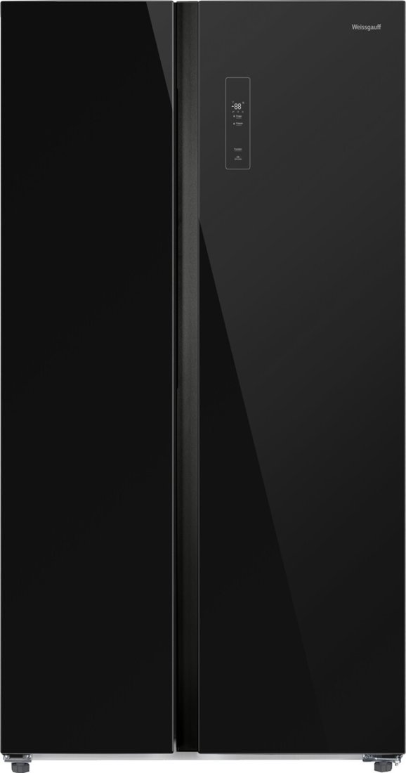 Холодильник side by side Weissgauff WSBS 550 Built-in NoFrost Inverter Black Glass
