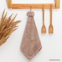 Полотенце Доляна Бантик 7626814 (бежевый)