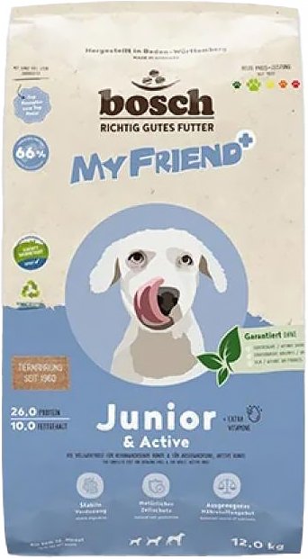 

Сухой корм для собак Bosch My Friend+ Junior & Active 12 кг