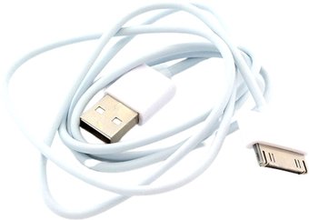Кабель Sipl PKU1E USB Type-A - Apple 30-pin (1 м, белый)