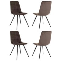 Стул Бюрократ CH-K1 4 шт (коричневый Holland 74/черный)