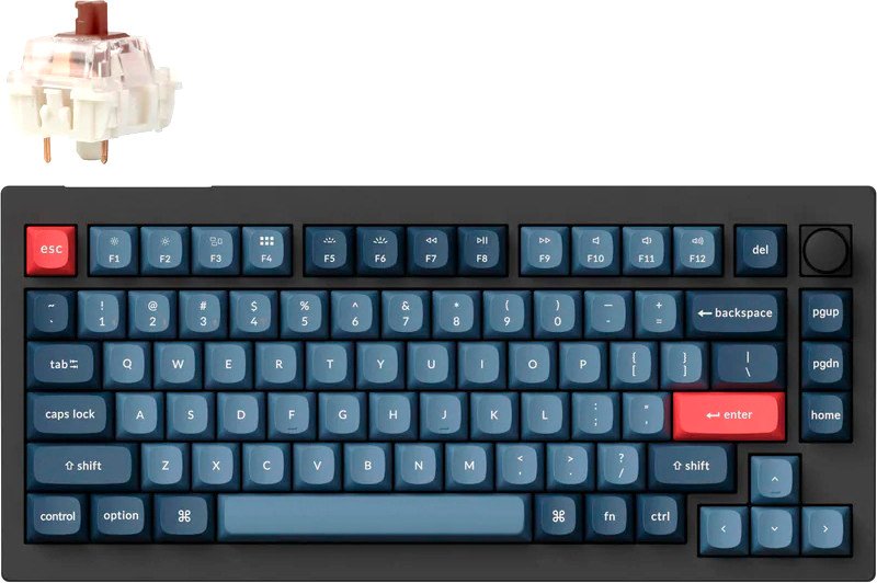 

Клавиатура Keychron V1 Max RGB V1M-D3-RU (Gateron Jupiter Brown)